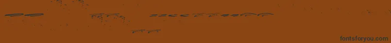 ItalianoSwashes Font – Black Fonts on Brown Background