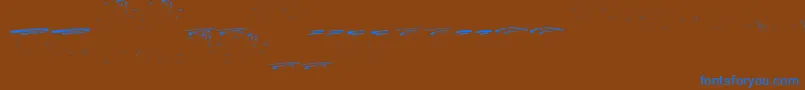 ItalianoSwashes Font – Blue Fonts on Brown Background