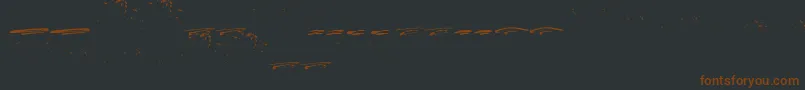 ItalianoSwashes-Schriftart – Braune Schriften auf schwarzem Hintergrund