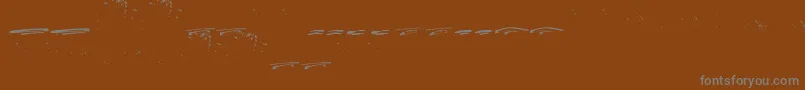 ItalianoSwashes Font – Gray Fonts on Brown Background