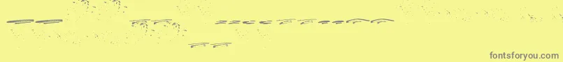 ItalianoSwashes Font – Gray Fonts on Yellow Background