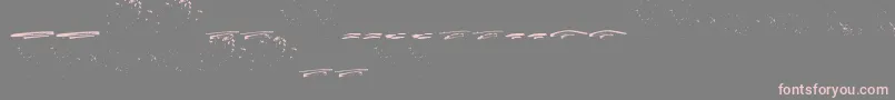 ItalianoSwashes Font – Pink Fonts on Gray Background
