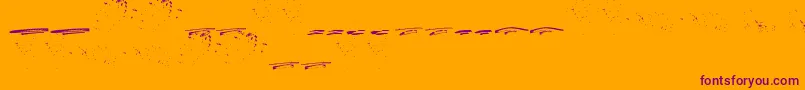 ItalianoSwashes-Schriftart – Violette Schriften auf orangefarbenem Hintergrund