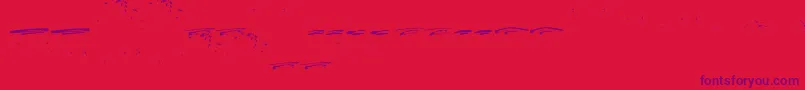 ItalianoSwashes-Schriftart – Violette Schriften auf rotem Hintergrund