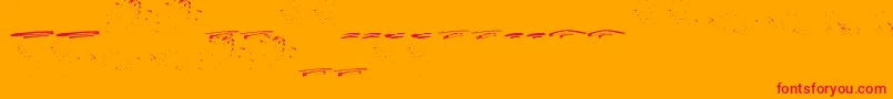 ItalianoSwashes Font – Red Fonts on Orange Background