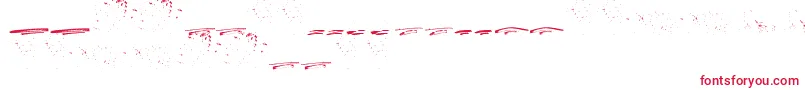 ItalianoSwashes Font – Red Fonts on White Background