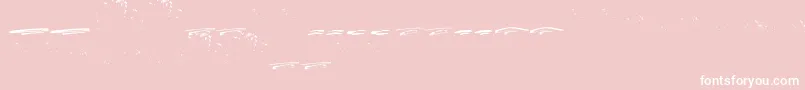 ItalianoSwashes-Schriftart – Weiße Schriften auf rosa Hintergrund