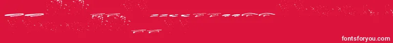 フォントItalianoSwashes – 赤い背景に白い文字