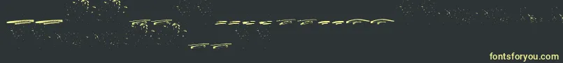ItalianoSwashes-Schriftart – Gelbe Schriften auf schwarzem Hintergrund