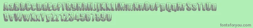 Chromium Font – Gray Fonts on Green Background