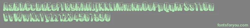Chromium Font – Green Fonts on Gray Background