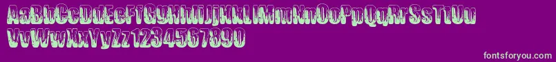 Chromium Font – Green Fonts on Purple Background