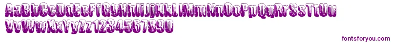 Chromium Font – Purple Fonts on White Background