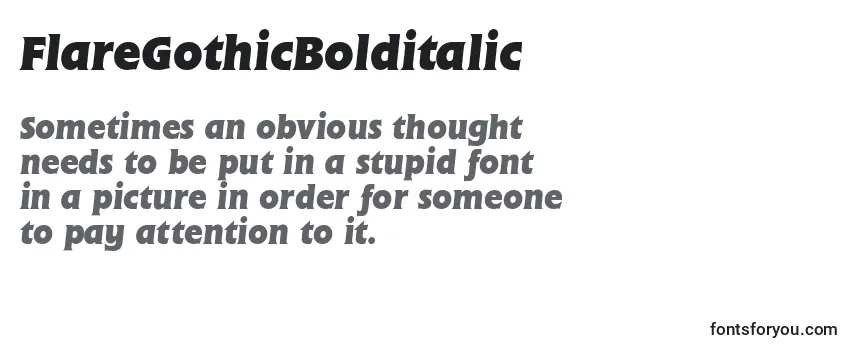 FlareGothicBolditalic-fontti