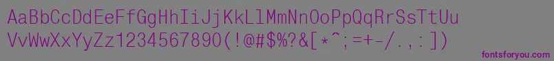 Шрифт Monocondensedc – фиолетовые шрифты на сером фоне