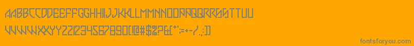 SlimStradiva Font – Gray Fonts on Orange Background