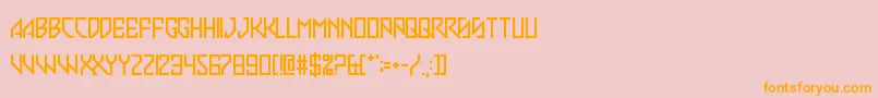 SlimStradiva Font – Orange Fonts on Pink Background