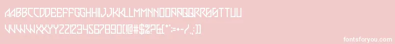 SlimStradiva Font – White Fonts on Pink Background