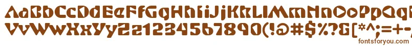 ShurikenstdBoy Font – Brown Fonts on White Background