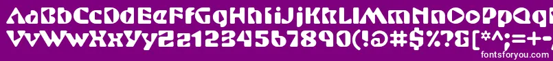 ShurikenstdBoy Font – White Fonts on Purple Background