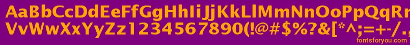 LucidasansstdBold Font – Orange Fonts on Purple Background