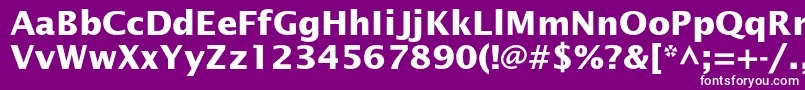 フォントLucidasansstdBold – 紫の背景に白い文字