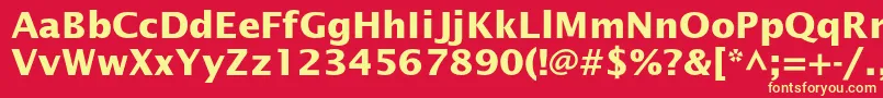 LucidasansstdBold Font – Yellow Fonts on Red Background