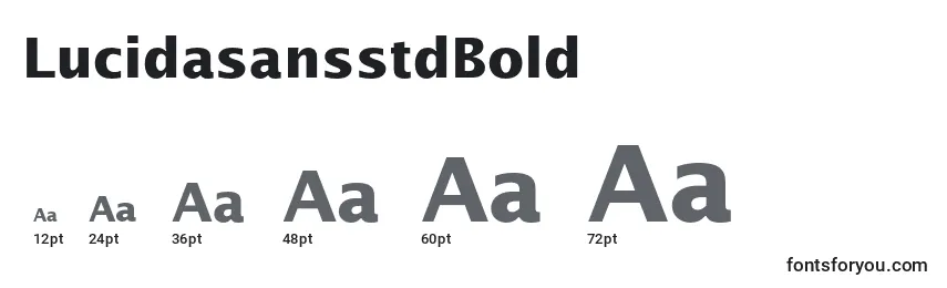 LucidasansstdBold Font Sizes