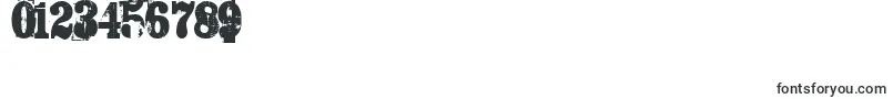 Trashed Font – Fonts for Numbers and Digits