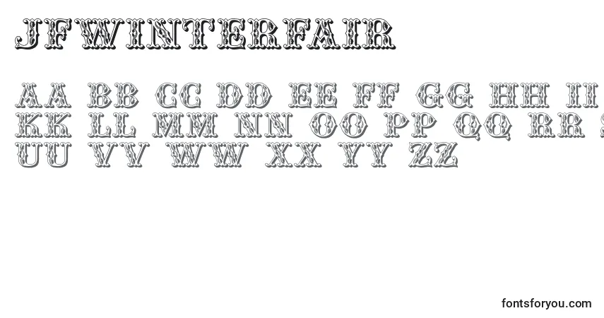 Jfwinterfair Font – alphabet, numbers, special characters