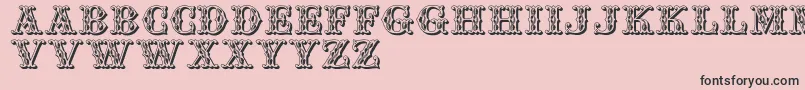 Jfwinterfair Font – Black Fonts on Pink Background