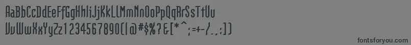 GothikkaBoldフォントについての詳細 フォントGothikkaBold – 黒い文字の灰色の背景