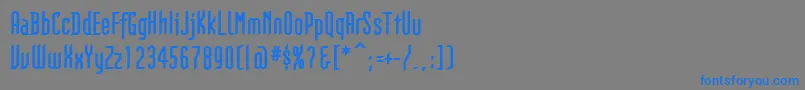 GothikkaBold Font – Blue Fonts on Gray Background