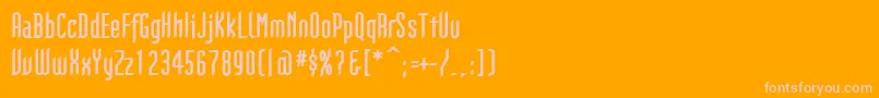 Шрифт GothikkaBold – розовые шрифты на оранжевом фоне