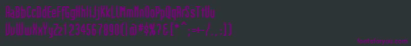 Шрифт GothikkaBold – фиолетовые шрифты на чёрном фоне