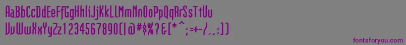 GothikkaBold Font – Purple Fonts on Gray Background