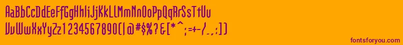 More about GothikkaBold Font GothikkaBold Font – Purple Fonts on Orange Background