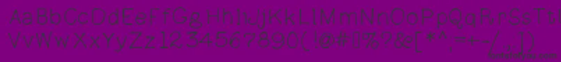 Parsniptime Font – Black Fonts on Purple Background