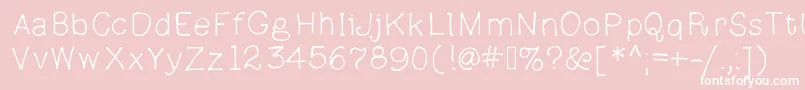 Parsniptime Font – White Fonts on Pink Background
