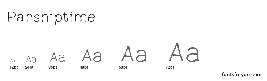 Parsniptime Font Sizes