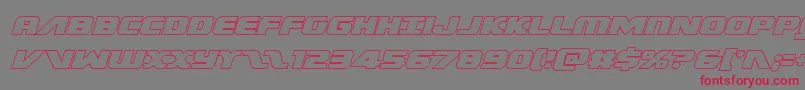 Federalescortoutital Font – Red Fonts on Gray Background