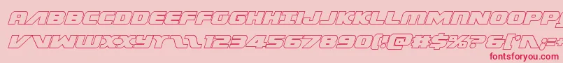 Federalescortoutital Font – Red Fonts on Pink Background