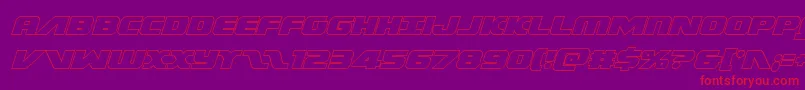 Federalescortoutital Font – Red Fonts on Purple Background