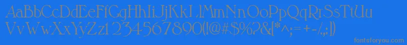Valitlightssk Font – Gray Fonts on Blue Background