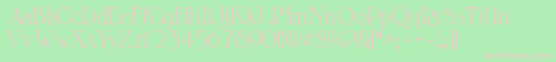 Valitlightssk Font – Pink Fonts on Green Background