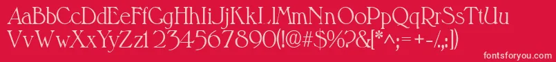 Valitlightssk Font – Pink Fonts on Red Background