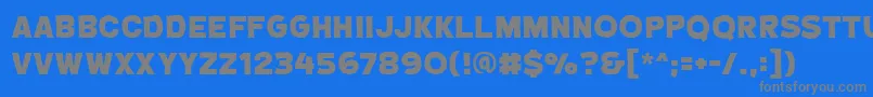 CryptcreepbbHeavy Font – Gray Fonts on Blue Background