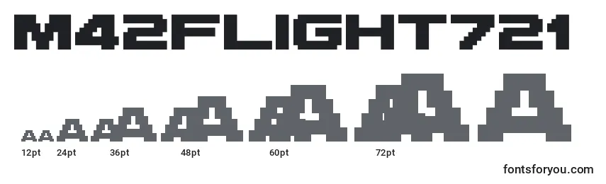 M42Flight721 Font Sizes