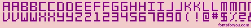 SwfitSlmFw Font – Purple Fonts on Pink Background