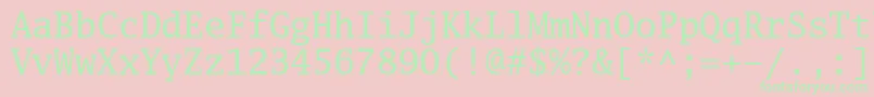 Luximr Font – Green Fonts on Pink Background